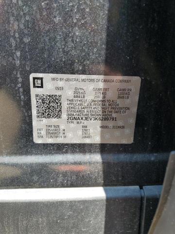 2019 CHEVROLET EQUINOX LT - 2GNAXJEV3K6289791
