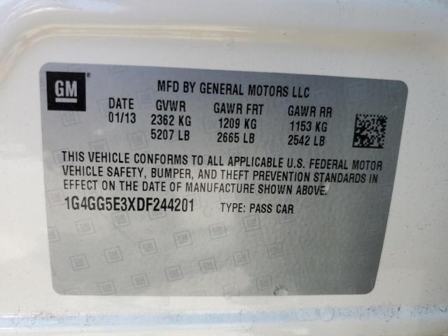 VIN 1G4GG5E3XDF244201 2013 Buick Lacrosse, Premium no.12