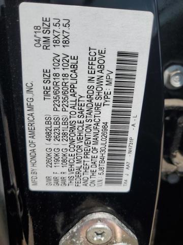 2018 Acura Rdx VIN: 5J8TB4H30JL026984 Lot: 61478424