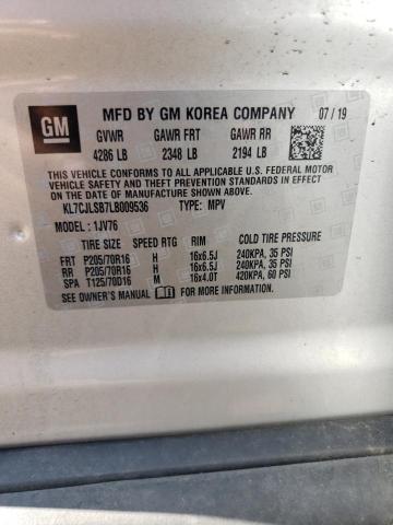 2020 CHEVROLET TRAX 1LT - KL7CJLSB7LB009536