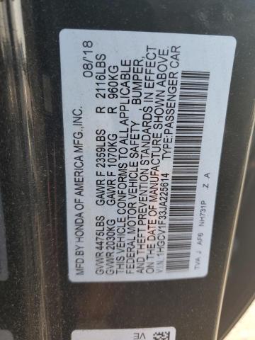 1HGCV1F33JA225614 2018 HONDA ACCORD - Image 12