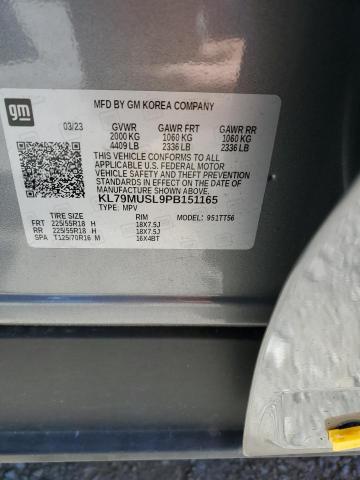 2023 CHEVROLET TRAILBLAZE - KL79MUSL9PB151165