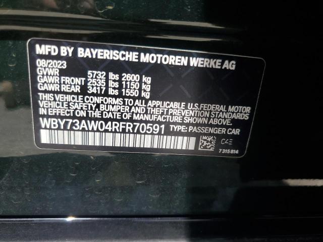 2024 BMW I4 EDRIVE WBY73AW04RFR70591
