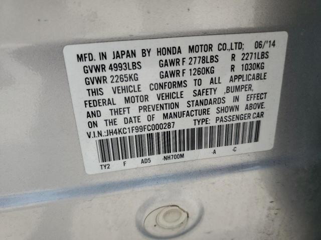 2015 ACURA RLX ADVANC JH4KC1F99FC000287