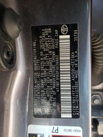 2015 TOYOTA CAMRY LE - 4T1BF1FK0FU036662