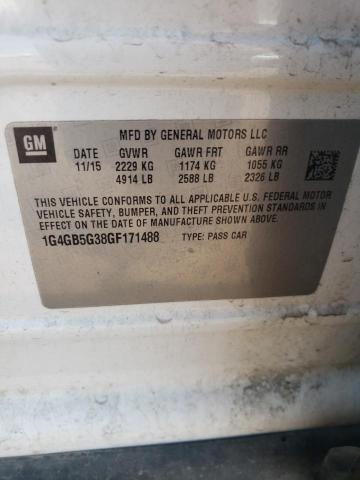 2016 BUICK LACROSSE - 1G4GB5G38GF171488