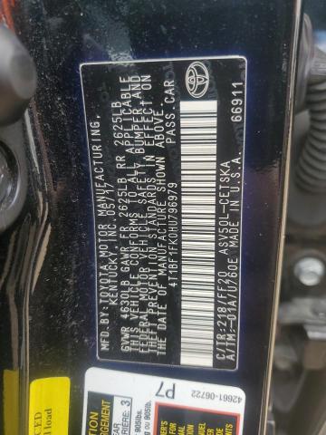 VIN 4T1BF1FK0HU796979 2017 Toyota Camry, LE no.12