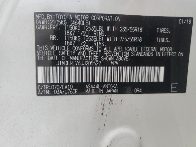 2018 Toyota Rav4 Limited VIN: JTMDFREV6JJ205522 Lot: 63177684