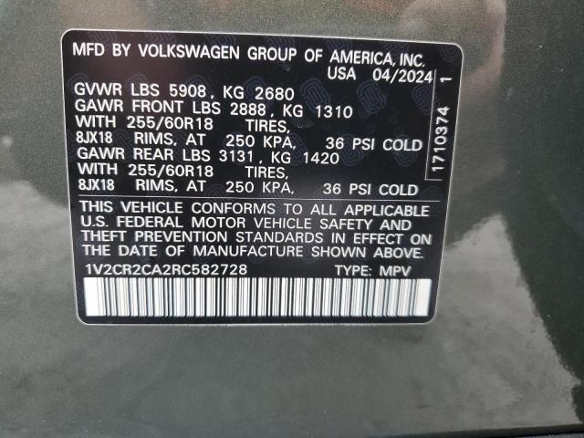 2024 VOLKSWAGEN ATLAS PEAK - 1V2CR2CA2RC582728
