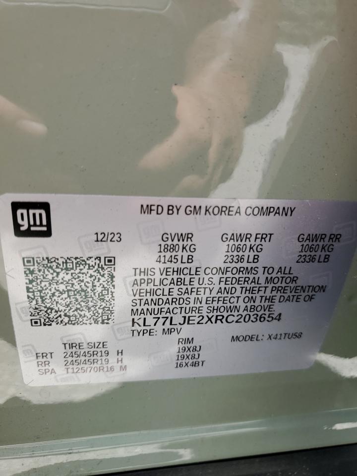 KL77LJE2XRC203654 2024 Chevrolet Trax 2Rs