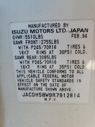 JACDH58W9R7912614 1994 Isuzu Trooper Ls