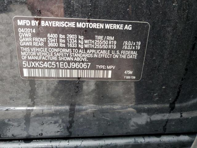 VIN 5UXKS4C51E0J96067 2014 BMW X5, Xdrive35D no.13