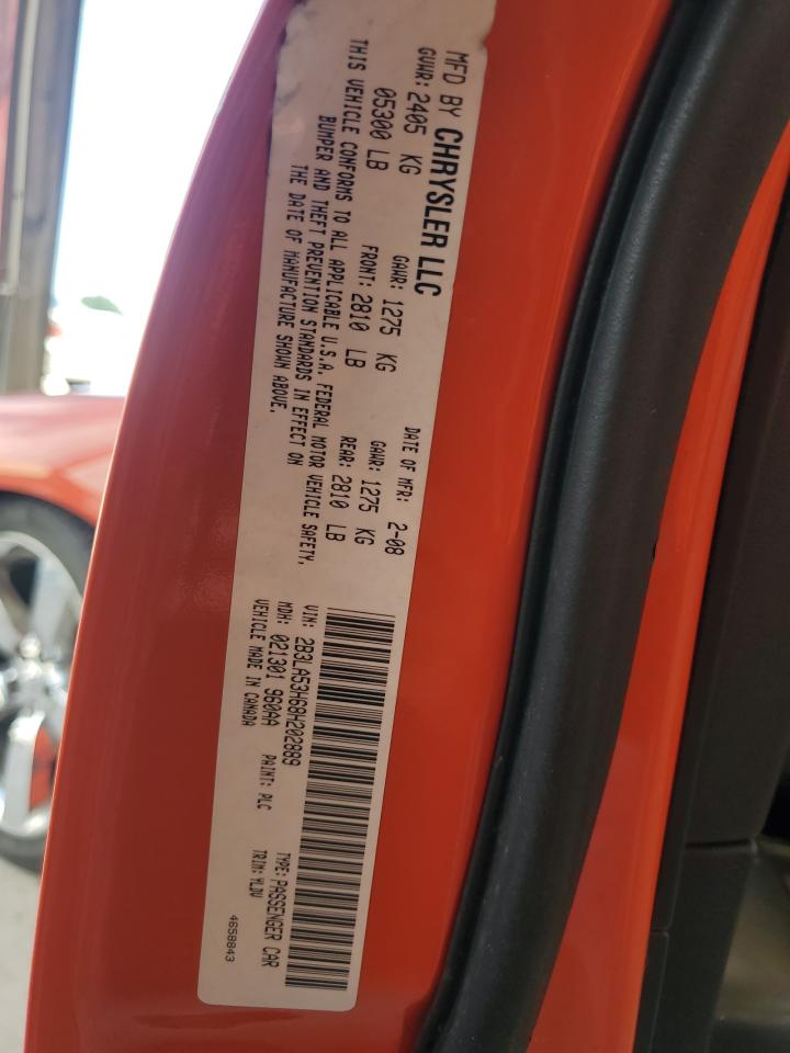 2B3LA53H68H202889 2008 Dodge Charger R/T