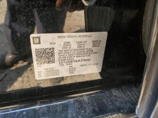 2018 GMC SIERRA K25 1GT12UEY5JF279092  63050264