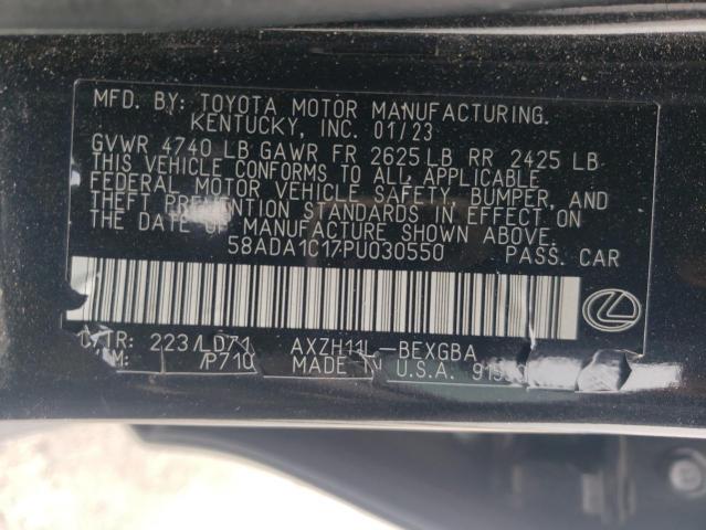 VIN 58ADA1C17PU030550 2023 Lexus ES, 300H Base no.12