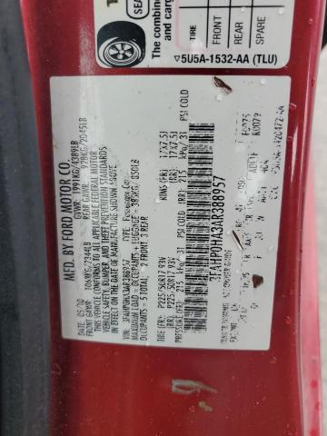 2010 Ford Fusion Se VIN: 3FAHP0HA3AR388957 Lot: 61702294