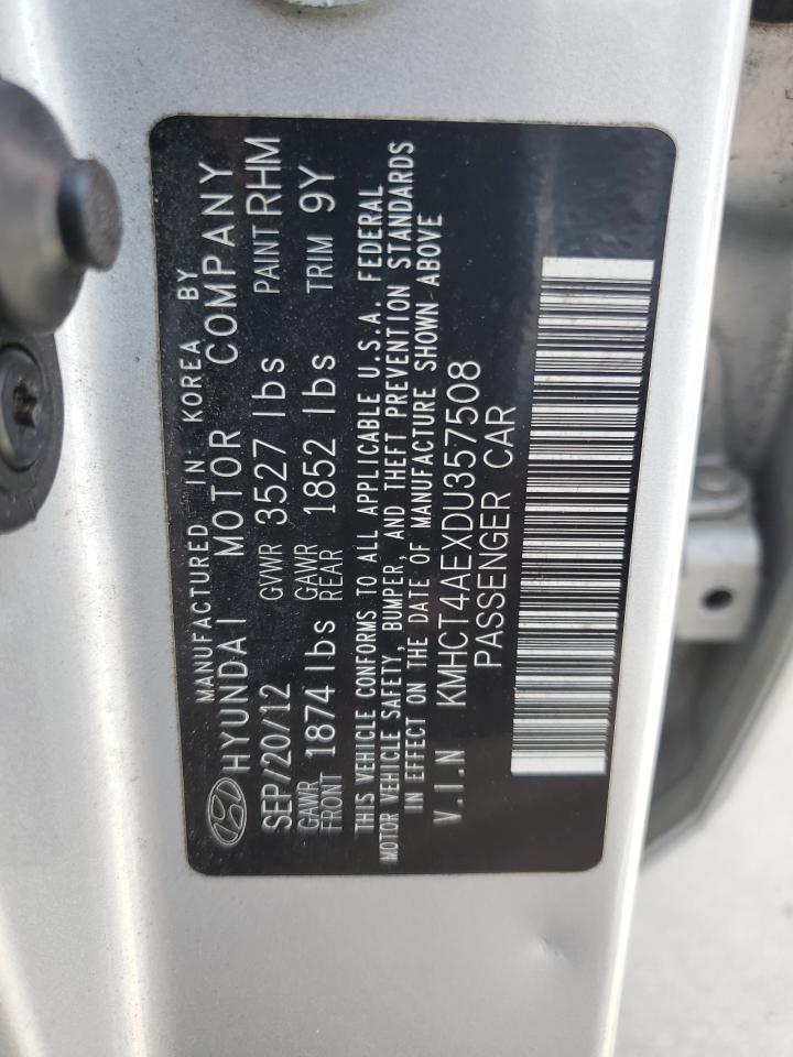 KMHCT4AEXDU357508 2013 Hyundai Accent Gls