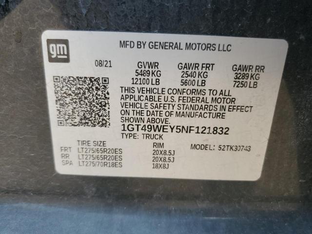 2022 GMC SIERRA K35 - 1GT49WEY5NF121832