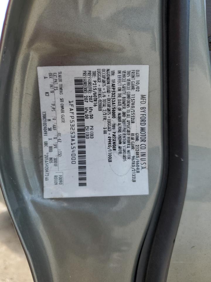 1FAFP53253A154000 2003 Ford Taurus Se
