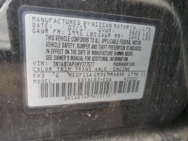 2017 NISSAN SENTRA S - 3N1AB7AP9HY377577