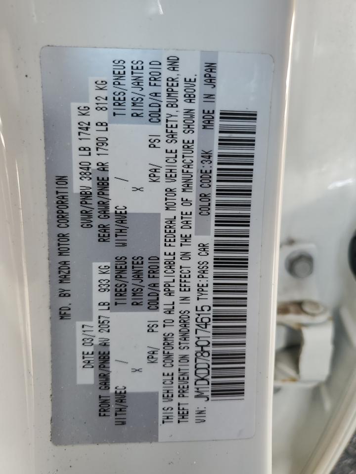 JM1DKDD78H0174615 2017 Mazda Cx-3 Grand Touring