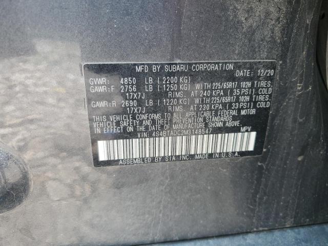 2021 SUBARU OUTBACK PR - 4S4BTADC2M3148547