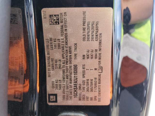 2018 Chevrolet Colorado VIN: 1GCHSAEA3J1103090 Lot: 61747544