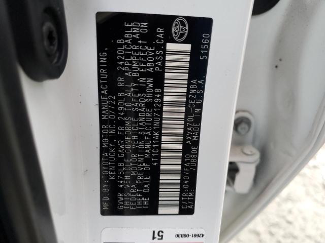 2022 TOYOTA CAMRY LE - 4T1C11AK1NU712948