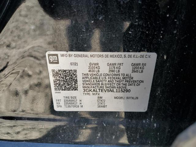 2022 GMC Terrain Sle VIN: 3GKALTEV5NL115290 Lot: 61733224