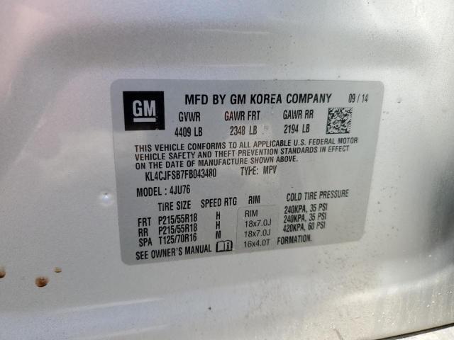 2015 BUICK ENCORE CON - KL4CJFSB7FB043480