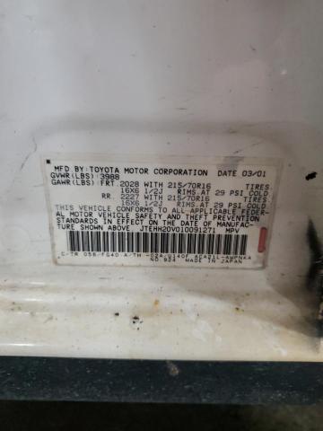 2001 Toyota Rav4 VIN: JTEHH20V010091271 Lot: 61641334