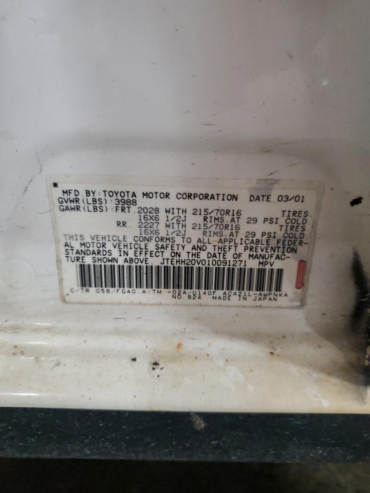 JTEHH20V010091271 2001 Toyota Rav4
