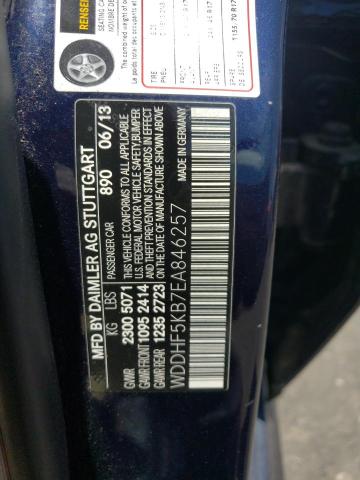 2014 Mercedes-Benz E 350 VIN: WDDHF5KB7EA846257 Lot: 61855074