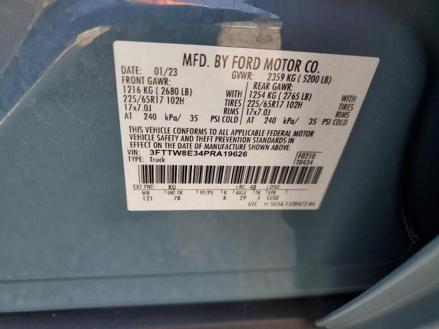 2023 FORD MAVERICK X - 3FTTW8E34PRA19626