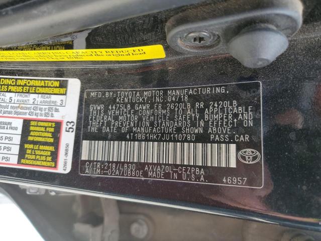 VIN 4T1B61HK7JU110780 2018 Toyota Camry, Xse no.13