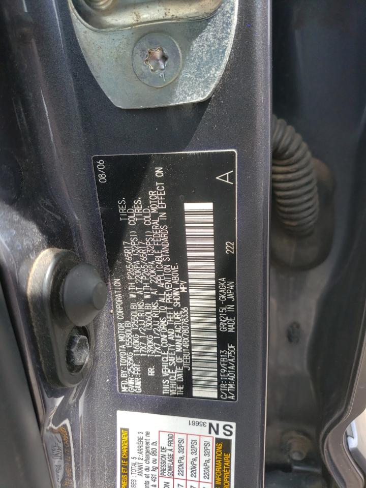 JTEBU14RX78078336 2007 Toyota 4Runner Sr5