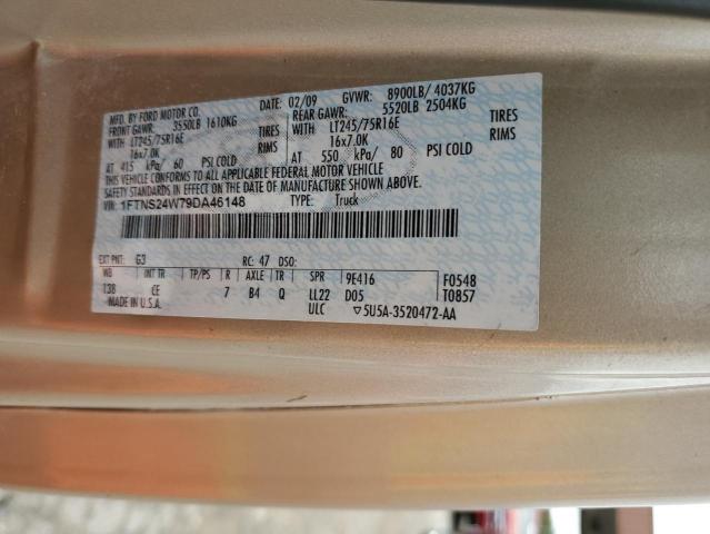 2009 Ford Econoline E250 Van VIN: 1FTNS24W79DA46148 Lot: 61155484