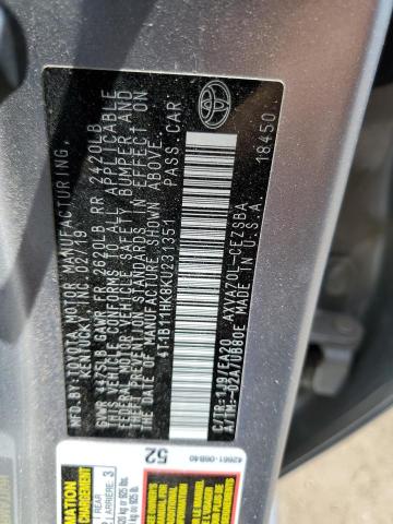 2019 TOYOTA CAMRY L - 4T1B11HK8KU231351