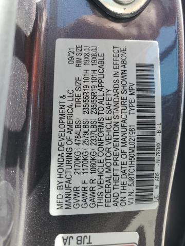 2021 Acura Rdx Technology VIN: 5J8TC1H50ML021981 Lot: 61627934