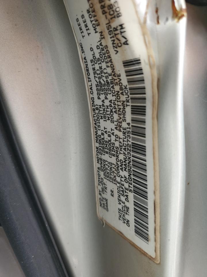 5TEGN92NX3Z273514 2003 Toyota Tacoma Double Cab Prerunner