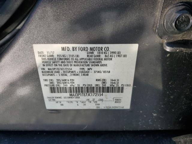 2018 FORD ECOSPORT MAJ3P1TE7JC172554