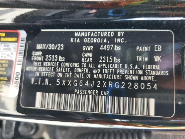 2024 Kia K5 Gt Line VIN: 5XXG64J2XRG228054 Lot: 61633274