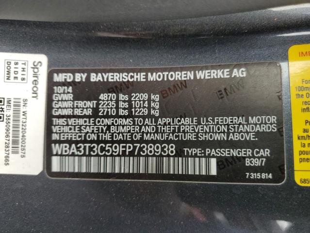 VIN WBA3T3C59FP738938 2015 BMW 4 Series, 435 I no.13