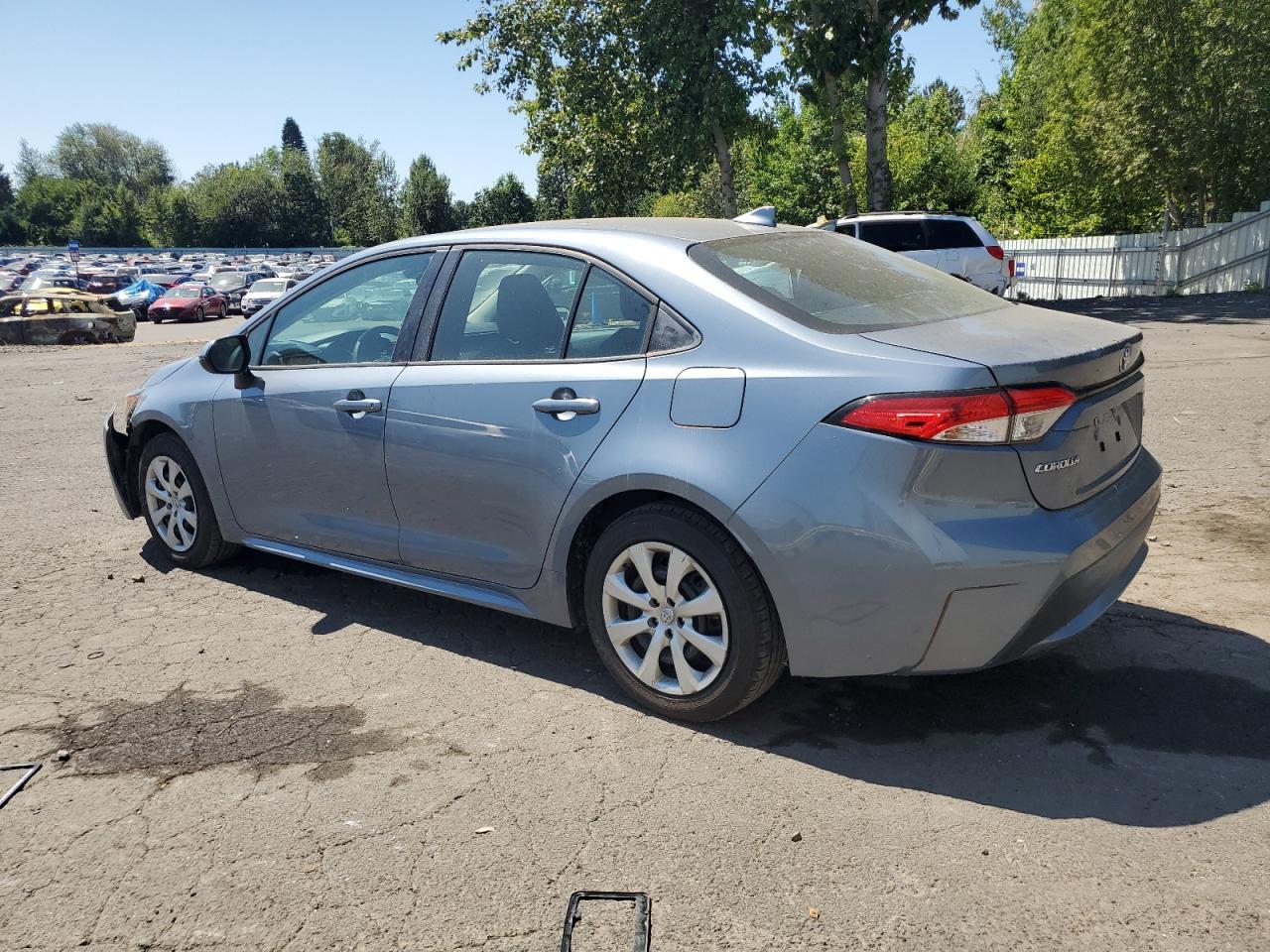 TOYOTA COROLLA LE 2021 blue  gas 5YFEPMAE2MP182198 photo #3