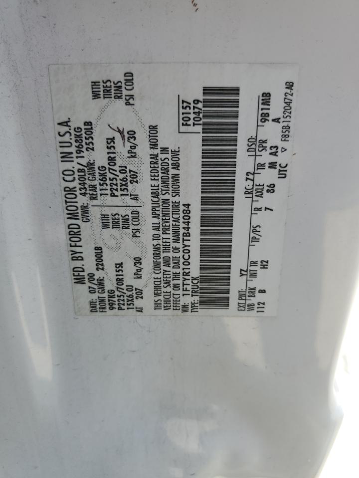 1FTYR10C0YTB44084 2000 Ford Ranger