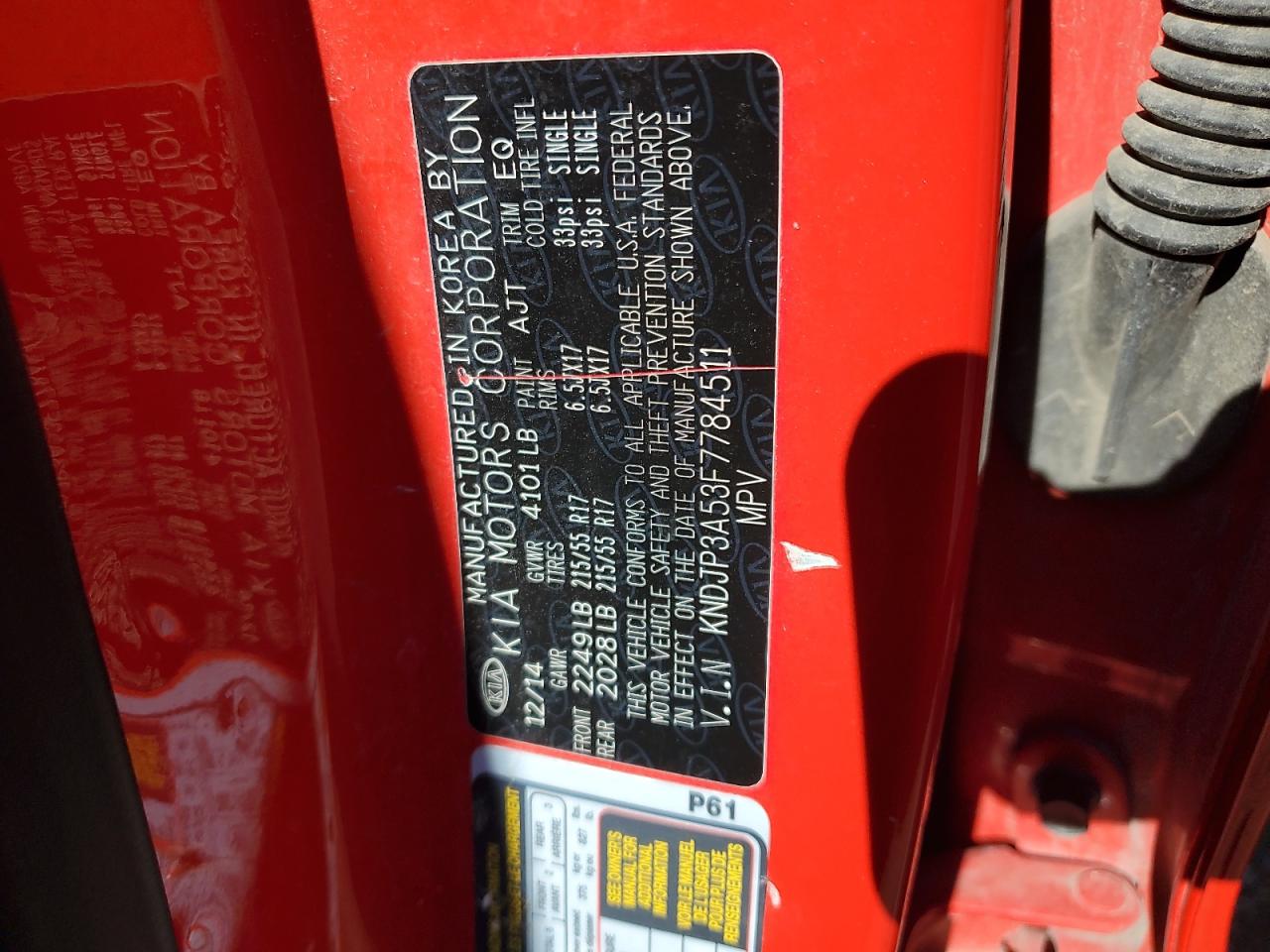 KNDJP3A53F7784511 2015 Kia Soul +