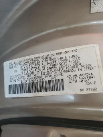 2002 Toyota Sienna Ce VIN: 4T3ZF19C92U507695 Lot: 61963564