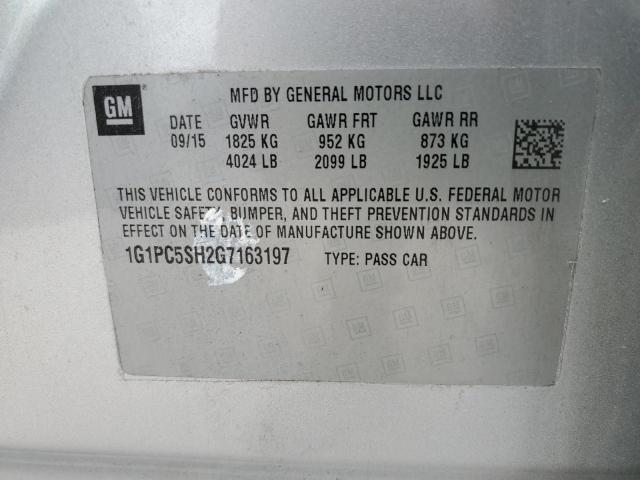 2016 CHEVROLET CRUZE LIMI - 1G1PC5SH2G7163197