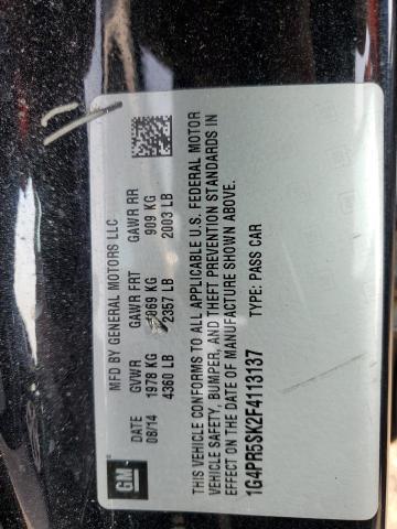 2015 BUICK VERANO CON 1G4PR5SK2F4113137