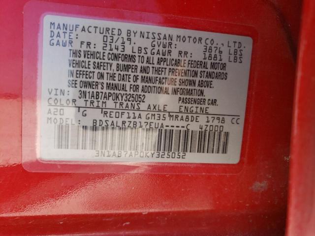 2019 NISSAN SENTRA S - 3N1AB7AP0KY325052